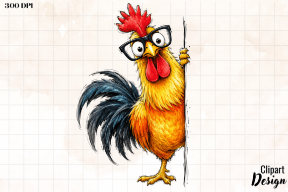 Download Funny Chicken Clipart Design - Premium Resources